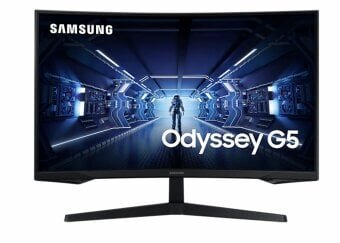 32" nõgus QHD monitor Samsung Odyssey G5 LC32G55TQWRXEN hind ja info | Monitorid | kaup24.ee