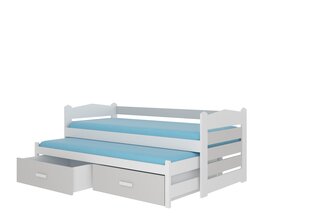 Lastevoodi Adrk Furniture Tiarro 90x200 cm, valge/helehall цена и информация | Детские кровати | kaup24.ee