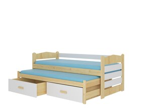 Lastevoodi Adrk Furniture Tiarro 90x200 cm, helepruun/valge цена и информация | Детские кровати | kaup24.ee