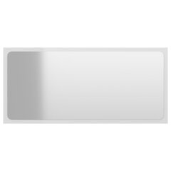 Vannitoa peegel, 80x1,5x37 cm, valge цена и информация | Зеркала | kaup24.ee