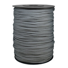 Веревка для вязания 4 мм. цвет серый(Нр. 17) 200 м. цена и информация | Принадлежности для вязания крючком | kaup24.ee