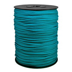 Веревка для вязания 4 мм. цвет бирюзово голубой(Нр. 26) 200 м. цена и информация | Принадлежности для вязания крючком | kaup24.ee