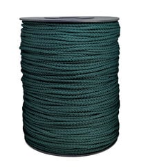 Веревка для вязания 4 мм. цвет темно зеленый(Нр. 50) 200 м. цена и информация | Принадлежности для вязания крючком | kaup24.ee