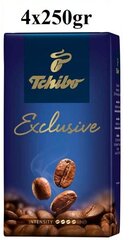 Tchibo Exclusive молотый кофе, 4x250 гр цена и информация | Kohv, kakao | kaup24.ee