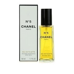 Chanel No 5 EDT naistele 50 ml, Refillable цена и информация | Женские духи | kaup24.ee