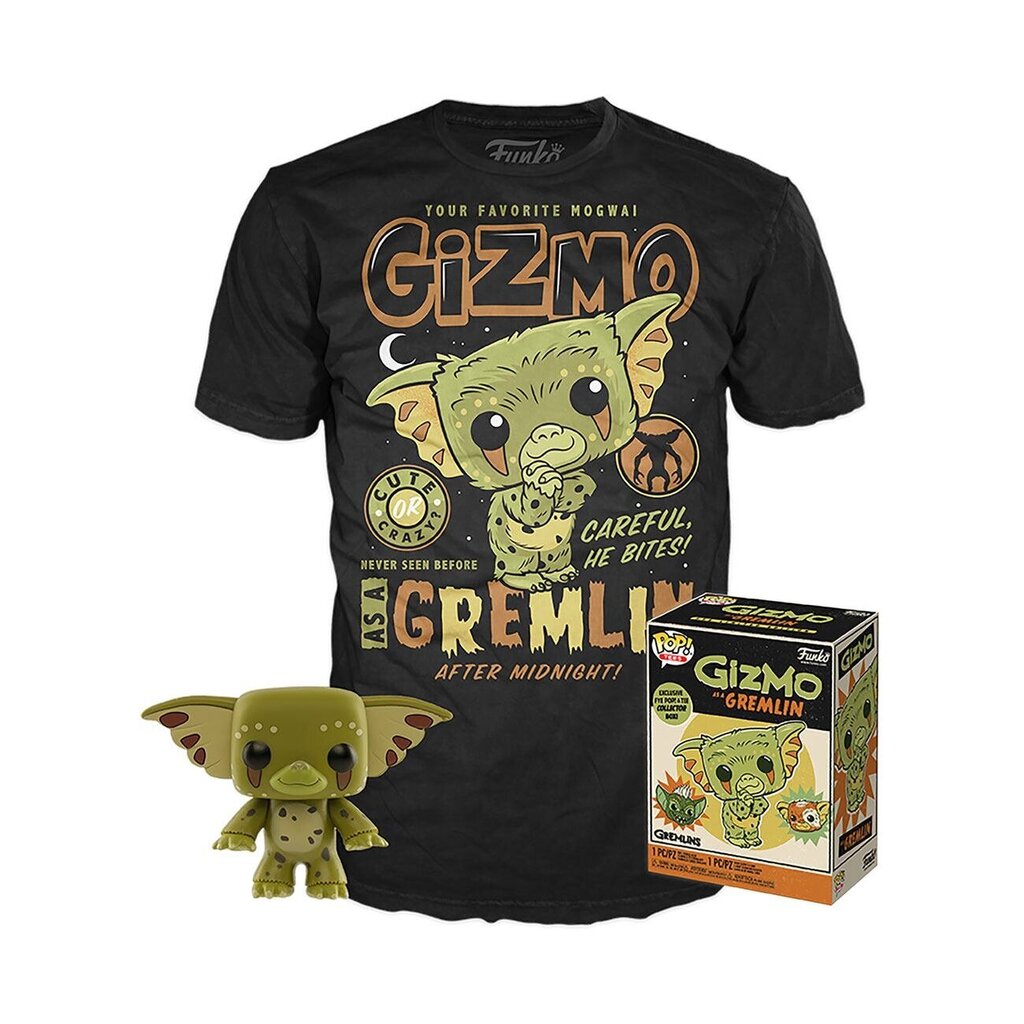 Figuur ja T-särk Gremlins POP! & Tee Box Gizmo Exclusive цена и информация | Poiste mänguasjad | kaup24.ee