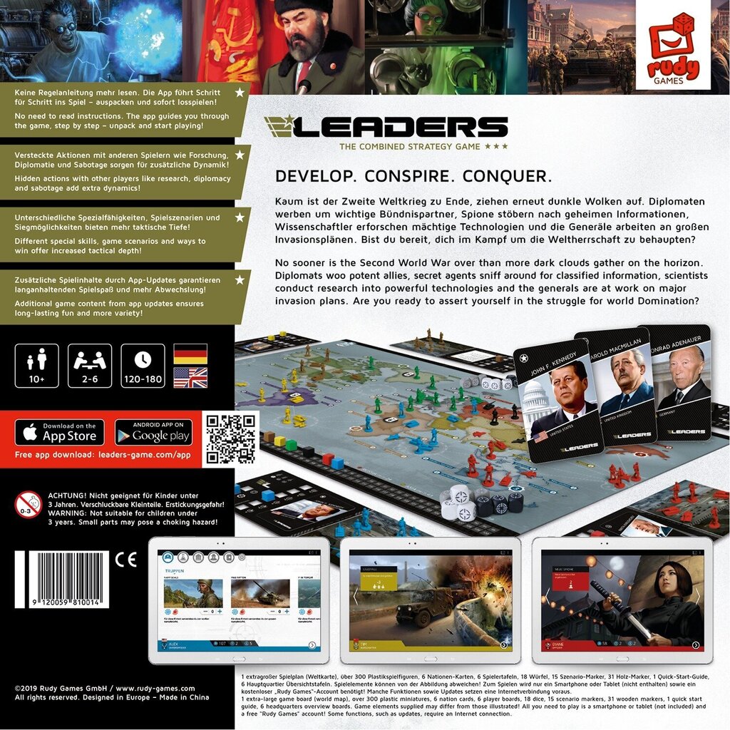 Lauamäng Leaders The Combined Strategy Game (Edition 2018) цена и информация | Lauamängud ja mõistatused | kaup24.ee