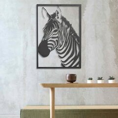 Metallist seinadekoratsioon Zebra цена и информация | Детали интерьера | kaup24.ee