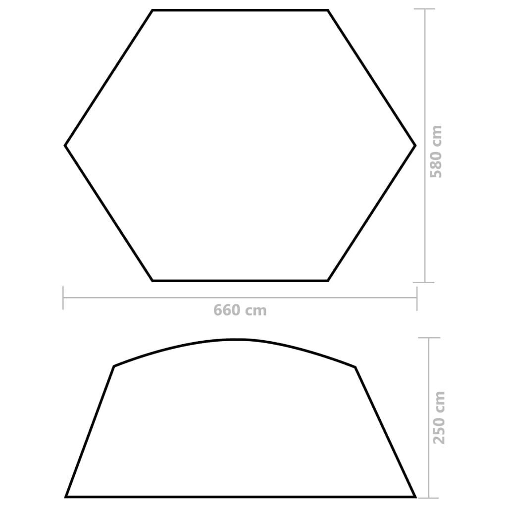 vidaXL Basseinitelk, kamuflaaž, 660x580x250cm, kangas hind ja info | Basseinitehnika | kaup24.ee