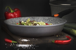 Сковорода Amberr Granite line, 24 см цена и информация | Cковородки | kaup24.ee