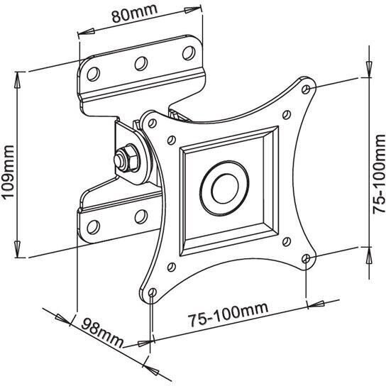 Techly 301849 hind ja info | Teleri seinakinnitused ja hoidjad | kaup24.ee