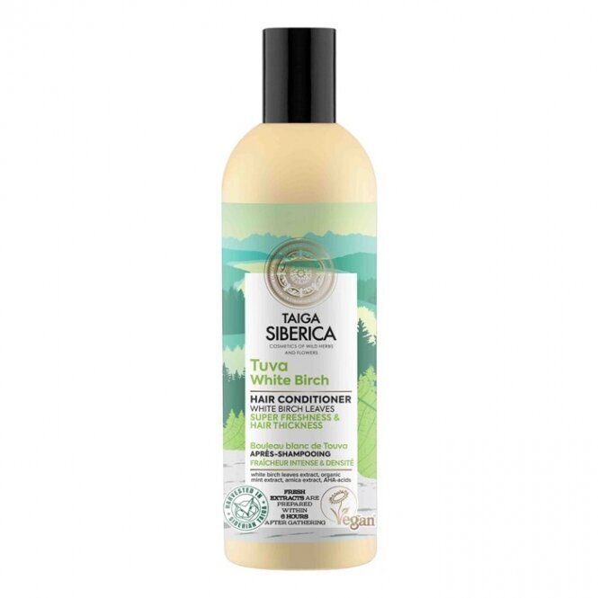 Palsam kahjustatud juustele Natura Siberica Taiga Siberica Tuva White Birch 270 ml цена и информация | Juuksepalsamid | kaup24.ee