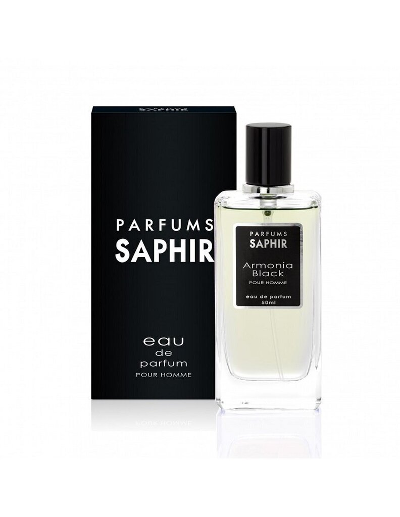 Parfüümvesi Saphir Armonia Black Pour Homme EDP meestele, 50 ml hind ja info | Meeste parfüümid | kaup24.ee