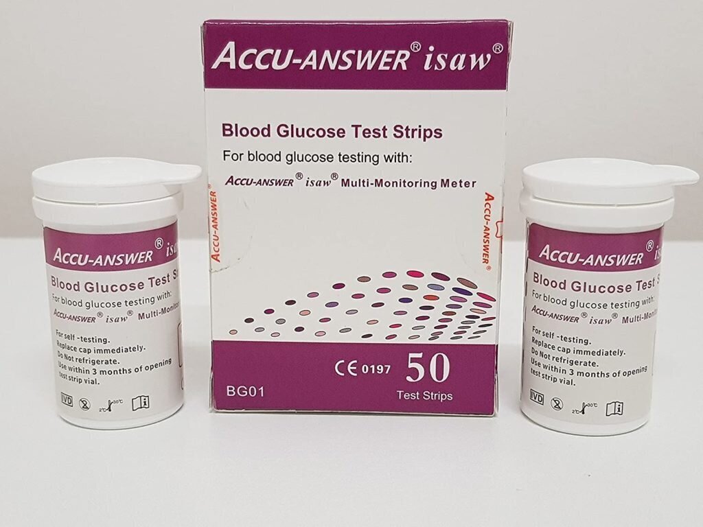 Glükoosi testribad "Accu-Answer Isaw multi-monitoring meter" seadmele. hind ja info | Vererõhuaparaadid | kaup24.ee