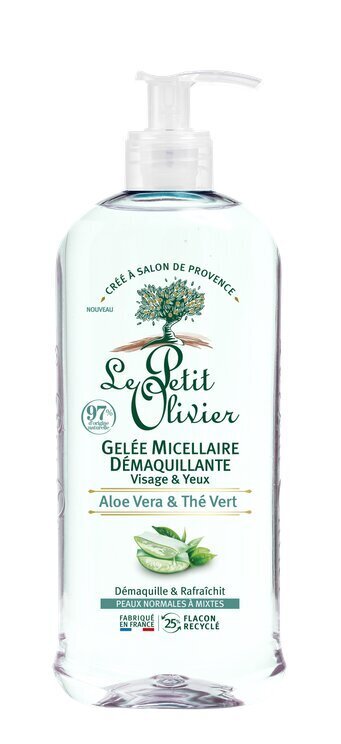 Mitsellaarne puhastav geel aloe vera ja roheline tee Le Petit Olivier, 400ml цена и информация | Näopuhastusvahendid | kaup24.ee