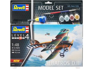 Mudellennuk, Revell - Model Set Albatros DIII, 1/48, 64973 hind ja info | Klotsid ja konstruktorid | kaup24.ee