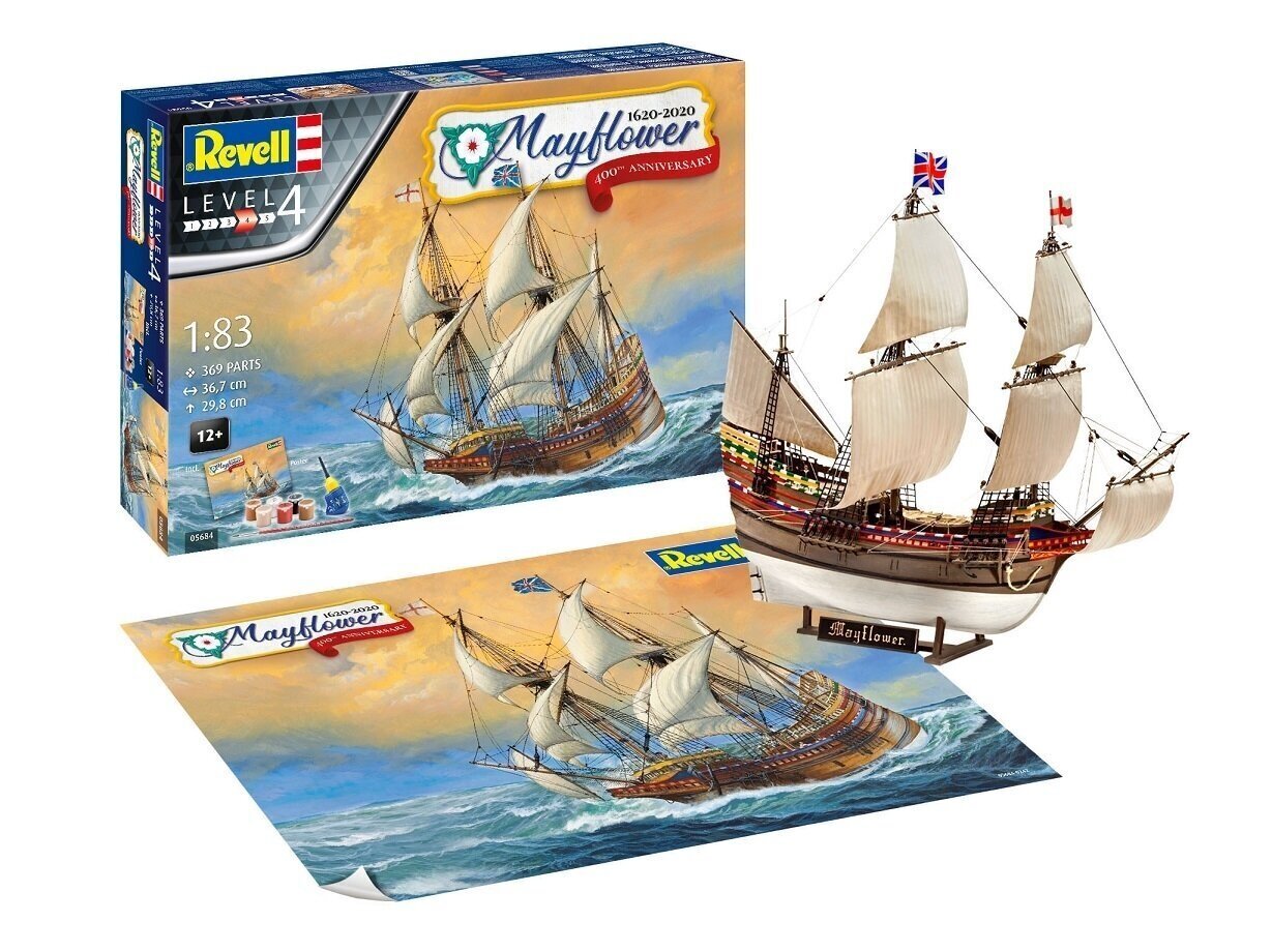 Mudellaev, Revell - Mayflower - 400th Anniversary Gift set, 1/83, 05684 hind ja info | Klotsid ja konstruktorid | kaup24.ee