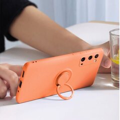 Hallo Ring Liquid Silicone Back Case silikoonist telefoniümbris Xiaomi Redmi Note 9T Oranž цена и информация | Чехлы для телефонов | kaup24.ee