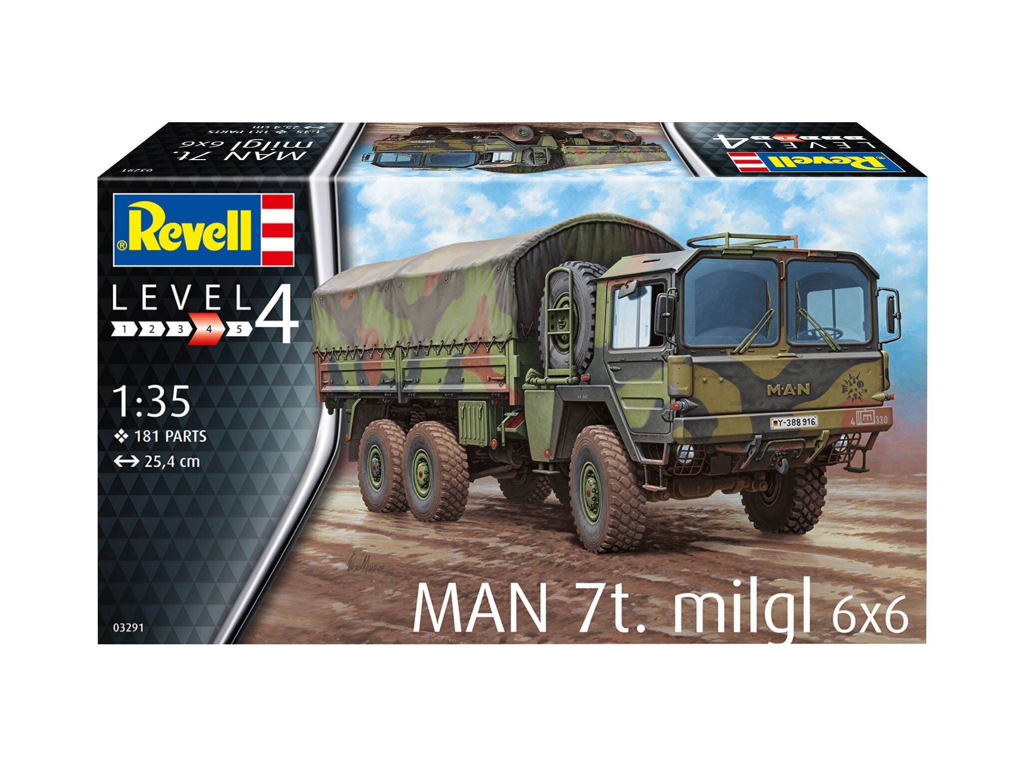 Mudelauto, Revell - MAN 7t Milgl, 1/35, 03291 hind | kaup24.ee