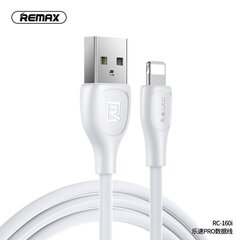 REMAX-kaabel USB iPhone Lightning 8-pin Lesu Pro 2,1A RC-160i valge цена и информация | Кабели для телефонов | kaup24.ee