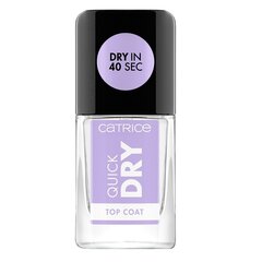 Pealislakk Catrice Quick Dry Top Coat 10.5 ml hind ja info | Küünelakid, küünetugevdajad | kaup24.ee