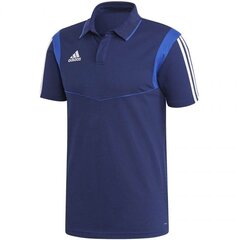 Футбольная мужская футболка Adidas Tiro 19 Cotton Polo M DU0868, синяя цена и информация | Мужская спортивная одежда | kaup24.ee