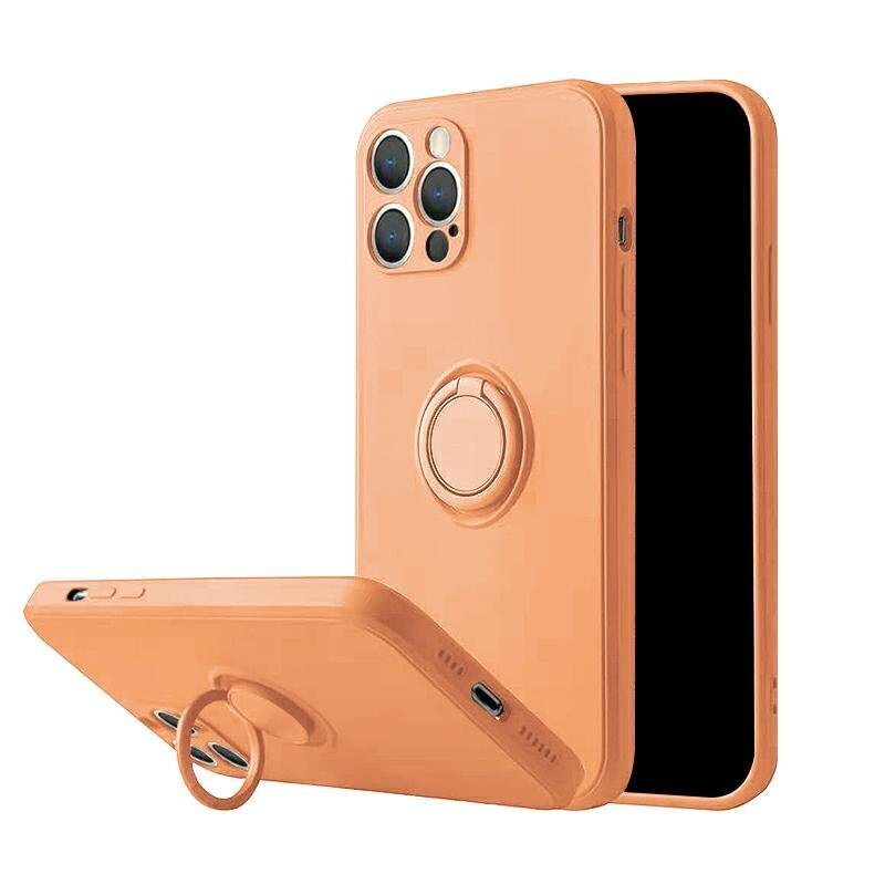 Mocco Pastel Ring silikoonist ümbris Xiaomi Redmi Note 9T jaoks, Oranž цена и информация | Telefoni kaaned, ümbrised | kaup24.ee