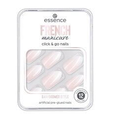 Приклеивамые ногти Essence French Manicure Click & Go, 12 шт., 02 Babyboomer Style цена и информация | Средства для маникюра и педикюра | kaup24.ee