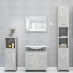Комплект мебели для ванной из 4 частей, серый цена и информация | Комплекты в ванную | kaup24.ee