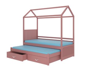 Voodi ADRK Furniture Jonasek 90x200cm, roosa hind ja info | Lastevoodid | kaup24.ee