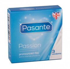 Kondoomid Pasante Passion 3 tk. hind ja info | Kondoomid | kaup24.ee
