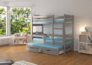 Кровать ADRK Furniture Karlo, серая цена и информация | Детские кровати | kaup24.ee