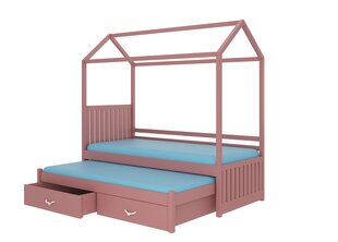 Кровать ADRK Furniture Jonasek 80x180 см, розовая цена и информация | Детские кровати | kaup24.ee