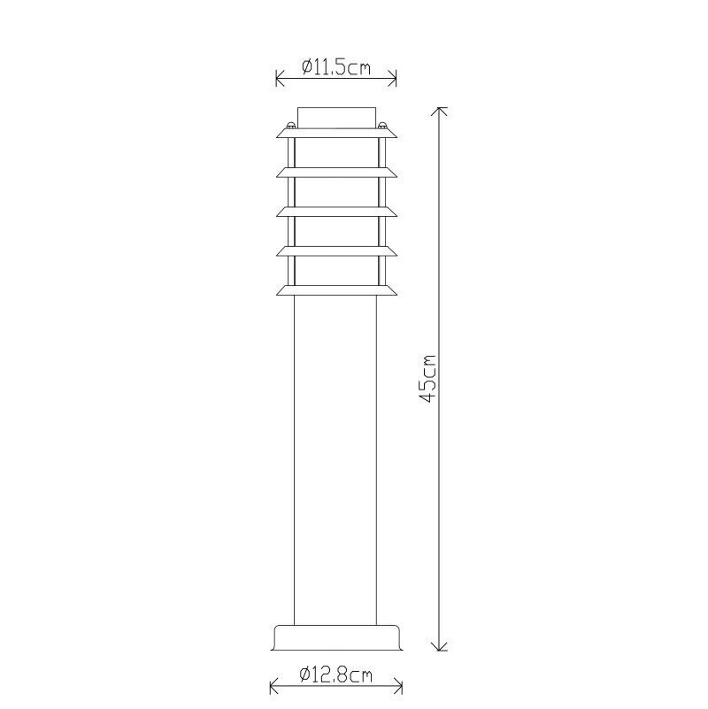 Tänavalatern G.Lux GH-027-450-SS цена и информация | Aia- ja õuevalgustid | kaup24.ee