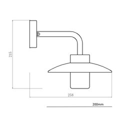 Tänavaseinalamp G.Lux GH-326-LED-BL цена и информация | Уличное освещение | kaup24.ee