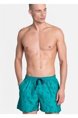 Meeste rannapüksid, valge/rohelineHenderson 38861 hind ja info | Ujumispüksid, shortsid | kaup24.ee