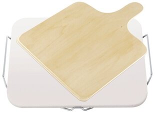 Камень для выпечки пиццы с деревянной лопаткой LEIFHEIT, 38х33 см цена и информация | Столовые и кухонные приборы | kaup24.ee