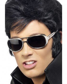 Elvis Presley prillid hõbedased цена и информация | Karnevali kostüümid | kaup24.ee