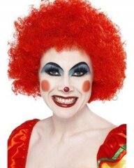 Punane parukas "Crazy Clown" hind ja info | Karnevali kostüümid | kaup24.ee