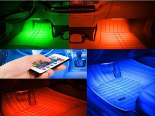 Puldiga RGB LED-pulgad auto salongi valgustamiseks hind ja info | Autopirnid | kaup24.ee