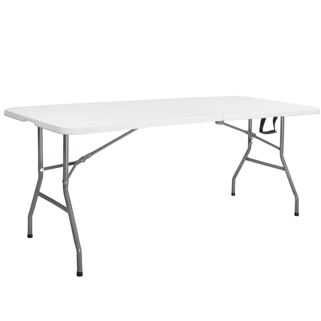 Kokkupandav laud Springos, 180x75 cm, valge hind ja info | Aialauad | kaup24.ee