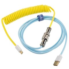 Провод для клавиатуры Ducky Premicord Cable, USB-C to USB-A, Cotton Candy цена и информация | Адаптеры и USB-hub | kaup24.ee