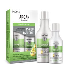 Набор для восстановительного ухода за волосами INOAR Argan Infusion Reconstruction Duo Kit цена и информация | Шампуни | kaup24.ee