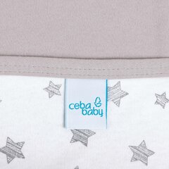 CebaBaby pleed Jersey 90x100 hall - tähed, hall hind ja info | Beebide ja laste voodipesu | kaup24.ee
