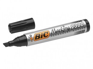 Перманентный маркер Bic Eco 2300 4-5 мм, со скошенным наконечником, черный, 1 шт. 300096 цена и информация | Канцелярские товары | kaup24.ee