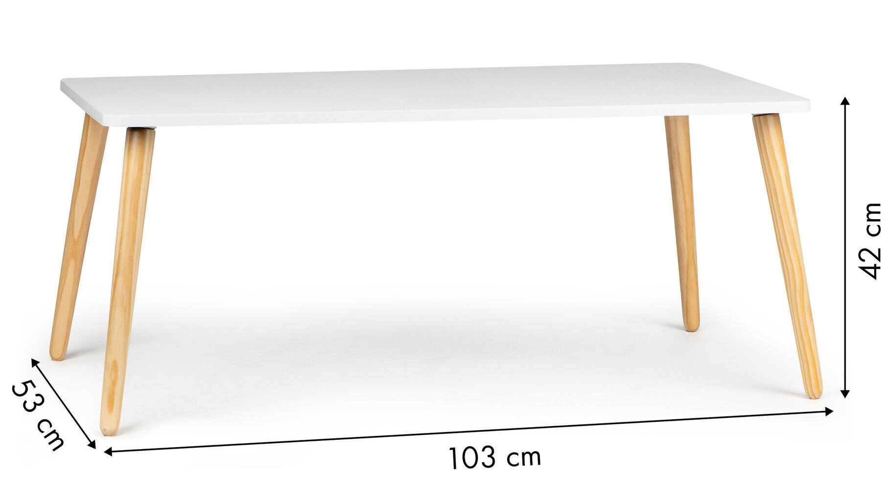 Kaasaegne Skandinaavia kohvilaud 100cm hind ja info | Köögi- ja söögilauad | kaup24.ee