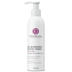 Vananemisvastane puhastav toonik, Fitodroga Cleansing Face Tonic Anti Age, 250 ml hind ja info | Näopuhastusvahendid | kaup24.ee