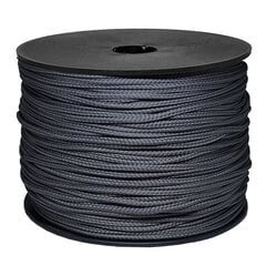 Веревка для вязания 2.5 мм. цвет темно серый(Нр. 21) 200 м. цена и информация | Принадлежности для вязания крючком | kaup24.ee