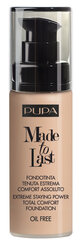 Jumestuskreem Pupa Made To Last Foundation 30 ml, 020 Light Beige цена и информация | Пудры, базы под макияж | kaup24.ee