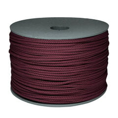 Веревка для вязания 2.5 мм. цвет темно бордовый(Нр. 58) 200 м. цена и информация | Принадлежности для вязания крючком | kaup24.ee